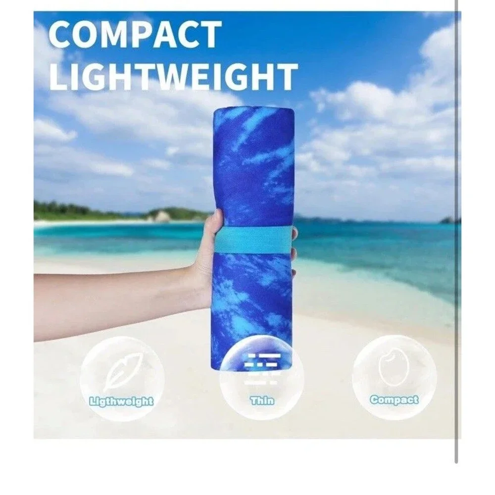 2Pk Thin Beach Towel Oversized 71